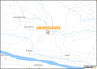 map of Waihao Downs