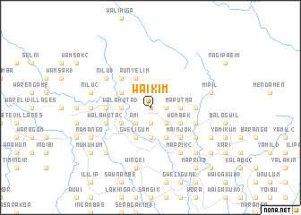 map of Waikim