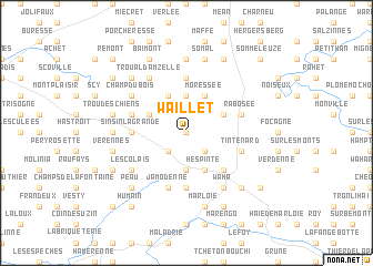 map of Waillet