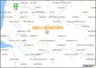 map of Wailly-Beaucamp