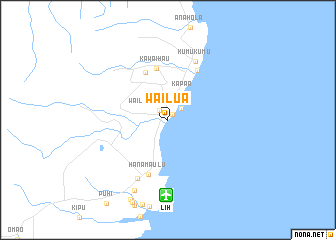 map of Wailua