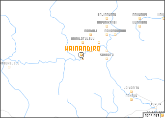 map of Wainandiro