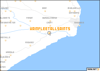 map of Wainfleet All Saints