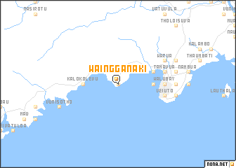 map of Waingganaki