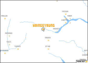 map of Wainggyaung