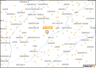 map of Wains