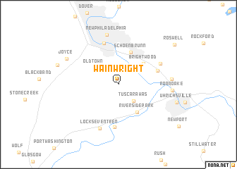 map of Wainwright