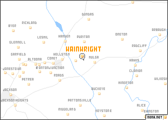 map of Wainwright