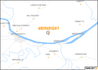 map of Wainwright