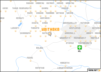 map of Waithaka