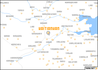 map of Waitianwan