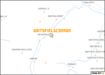 map of Waitsfield Common