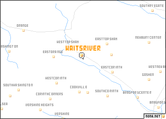 map of Waits River