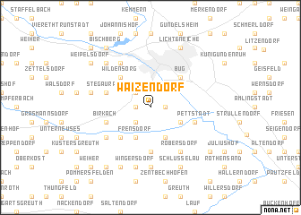 map of Waizendorf