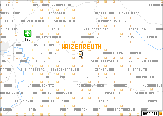 map of Waizenreuth