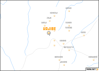 map of Wajibe