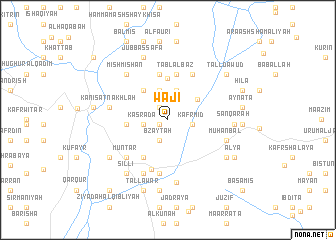 map of Wājī