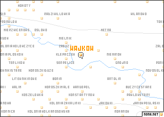 map of Wajków