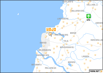 map of Wajo