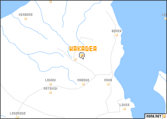 map of Wakadea