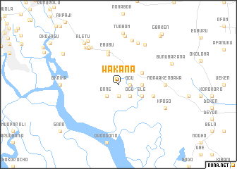 map of Wakana