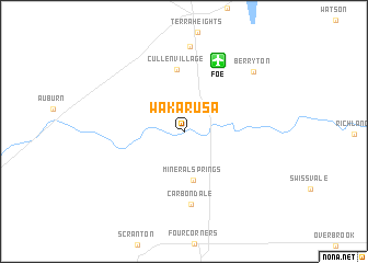 map of Wakarusa
