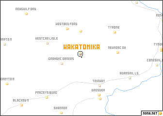 map of Wakatomika