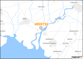 map of Wakatsu