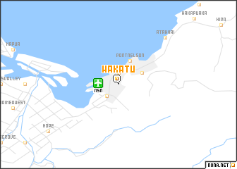 map of Wakatu