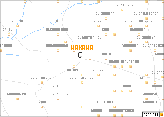 map of Wakawa