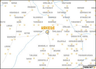 map of Wakèdè