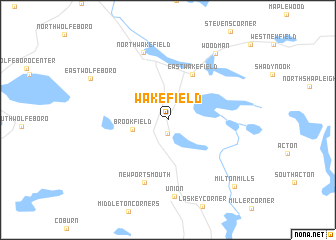 map of Wakefield