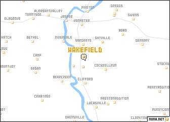 map of Wakefield