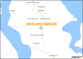 map of Wakélaré Tabadian