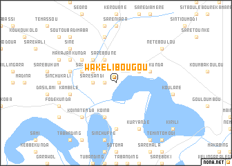 map of Wakélibougou