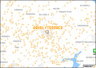 map of Wakely Terrace