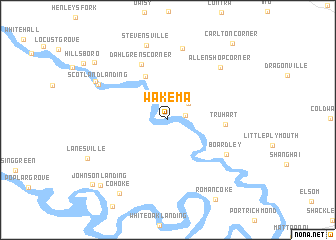 map of Wakema