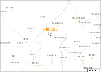 map of Wakesu