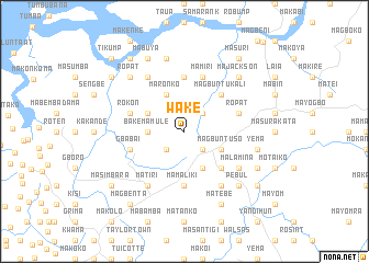 map of Wake