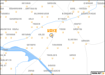 map of Waké