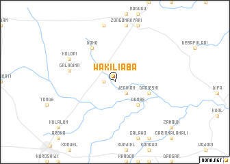 map of Wakili Aba
