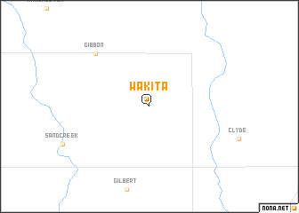 map of Wakita