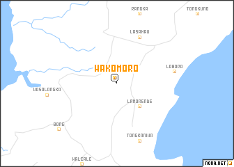 map of Wakomoro