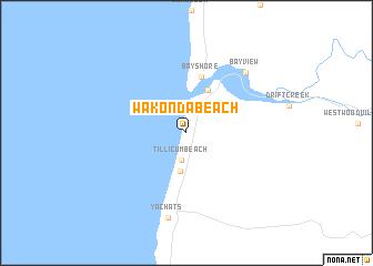 map of Wakonda Beach