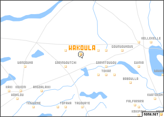 map of Wakoula