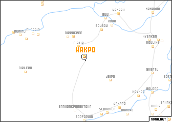 map of Wakpo