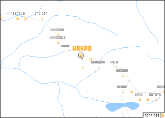 map of Wakpo