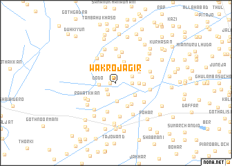 map of Wakro Jāgir