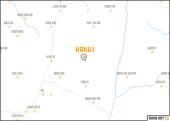 map of Wakui
