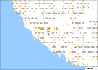 map of Wakwella